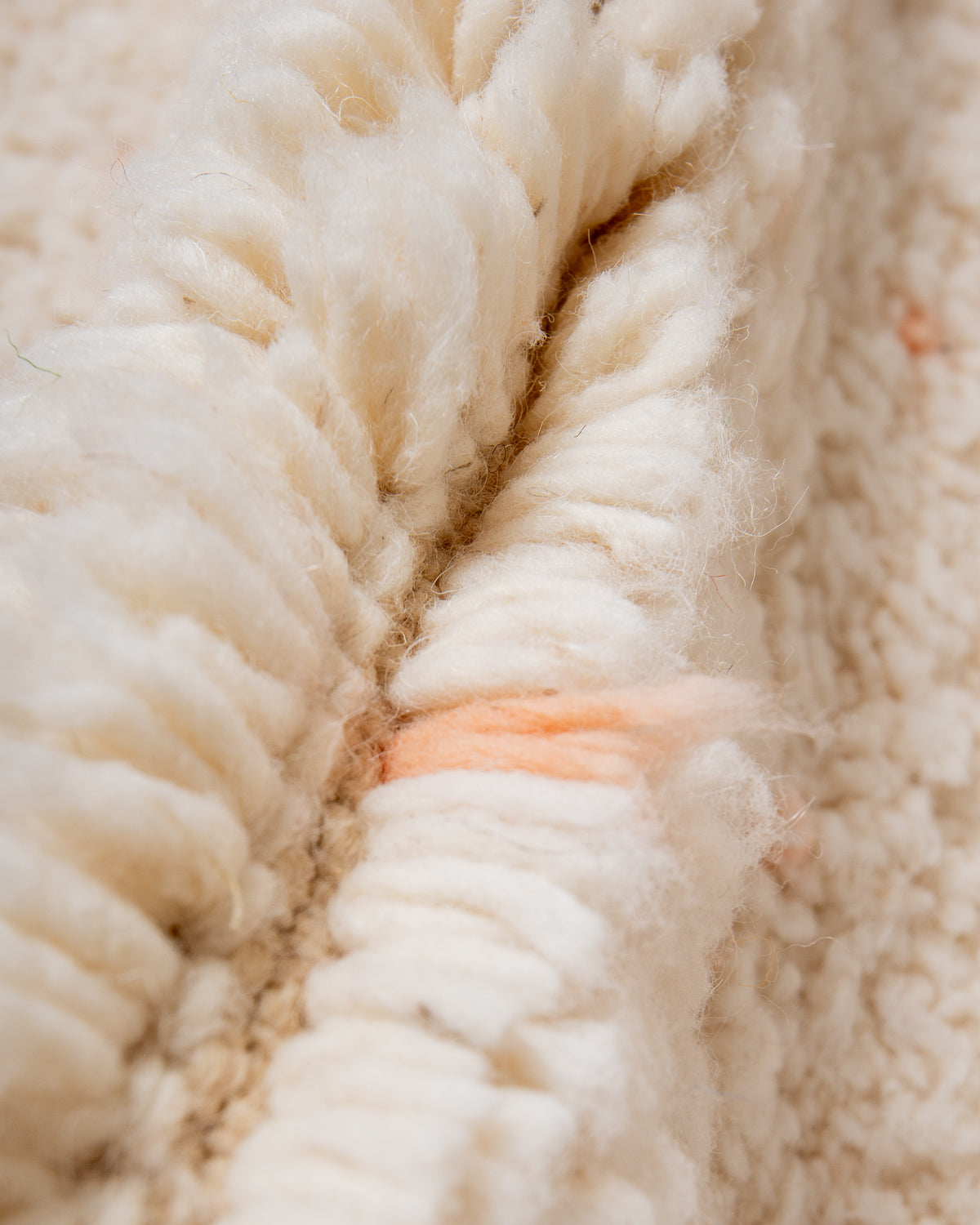 Modern, designer, handcrafted Berber rug from Morocco. Beniourain carpet with beautiful colours and patterns and fluffy wool texture.